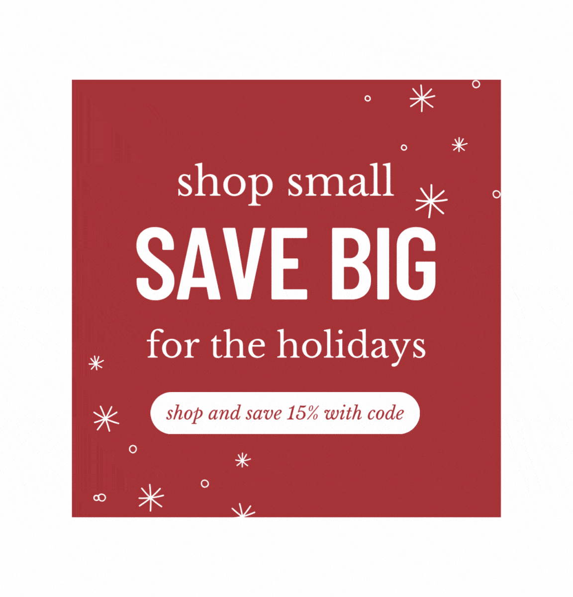 Shop Small, Save Big